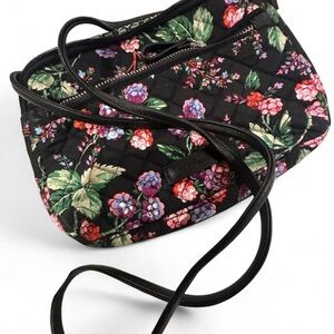 Vera Bradley Black Floral Crossbody Bag